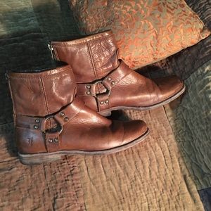 Versatile Frye Phillip Harness Ankle Booties
